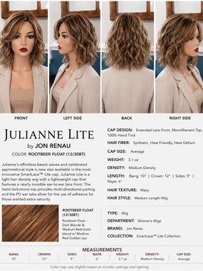 Julianne Lite by Jon Renau in Rootbeer Float HAND TIED